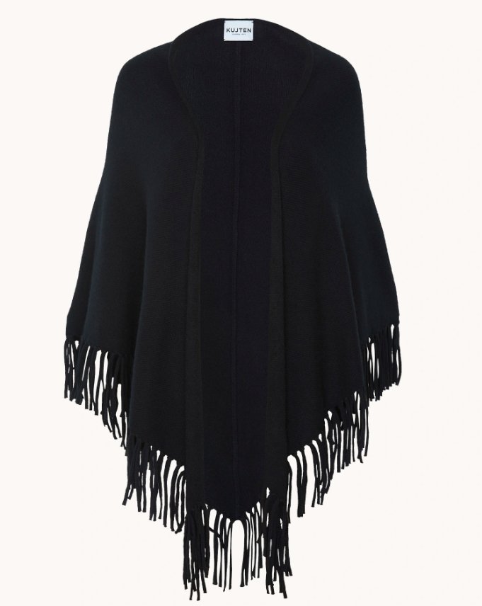 Joyce - Cashmere Fringed Shawl - The Collective Park City