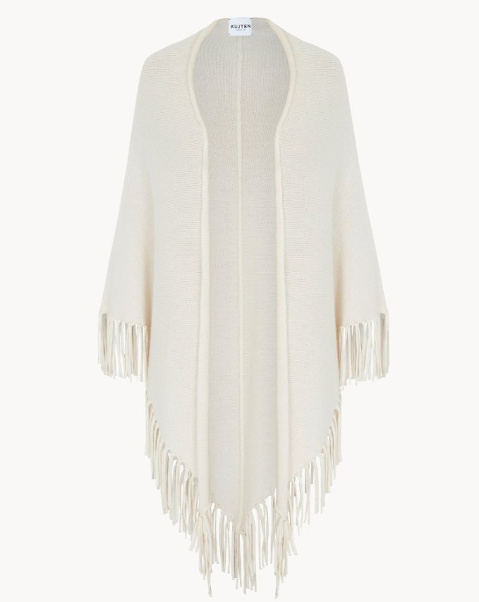 Joyce - Cashmere Fringed Shawl - The Collective Park City