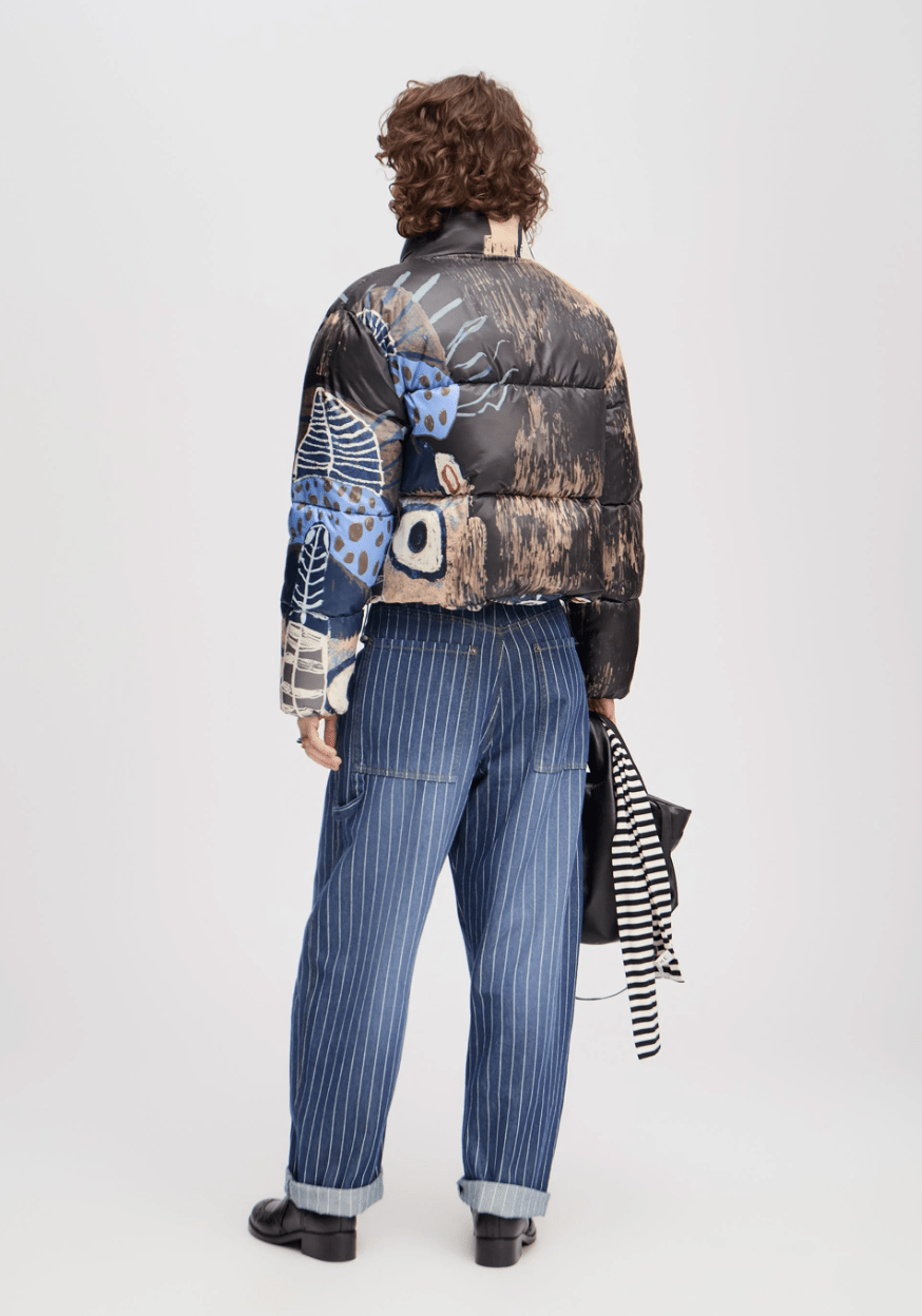 Juba Printed Puffy Coat - The Collective Park City