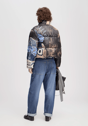 Juba Printed Puffy Coat - The Collective Park City