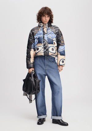 Juba Printed Puffy Coat - The Collective Park City