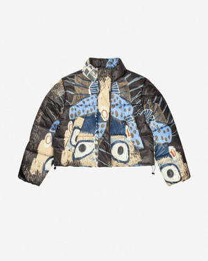 Juba Printed Puffy Coat - The Collective Park City