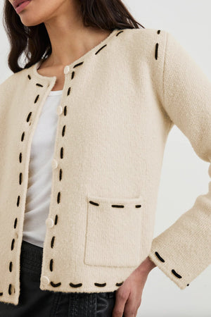 Juliette Stitched Cardigan Sweater - The Collective Park City