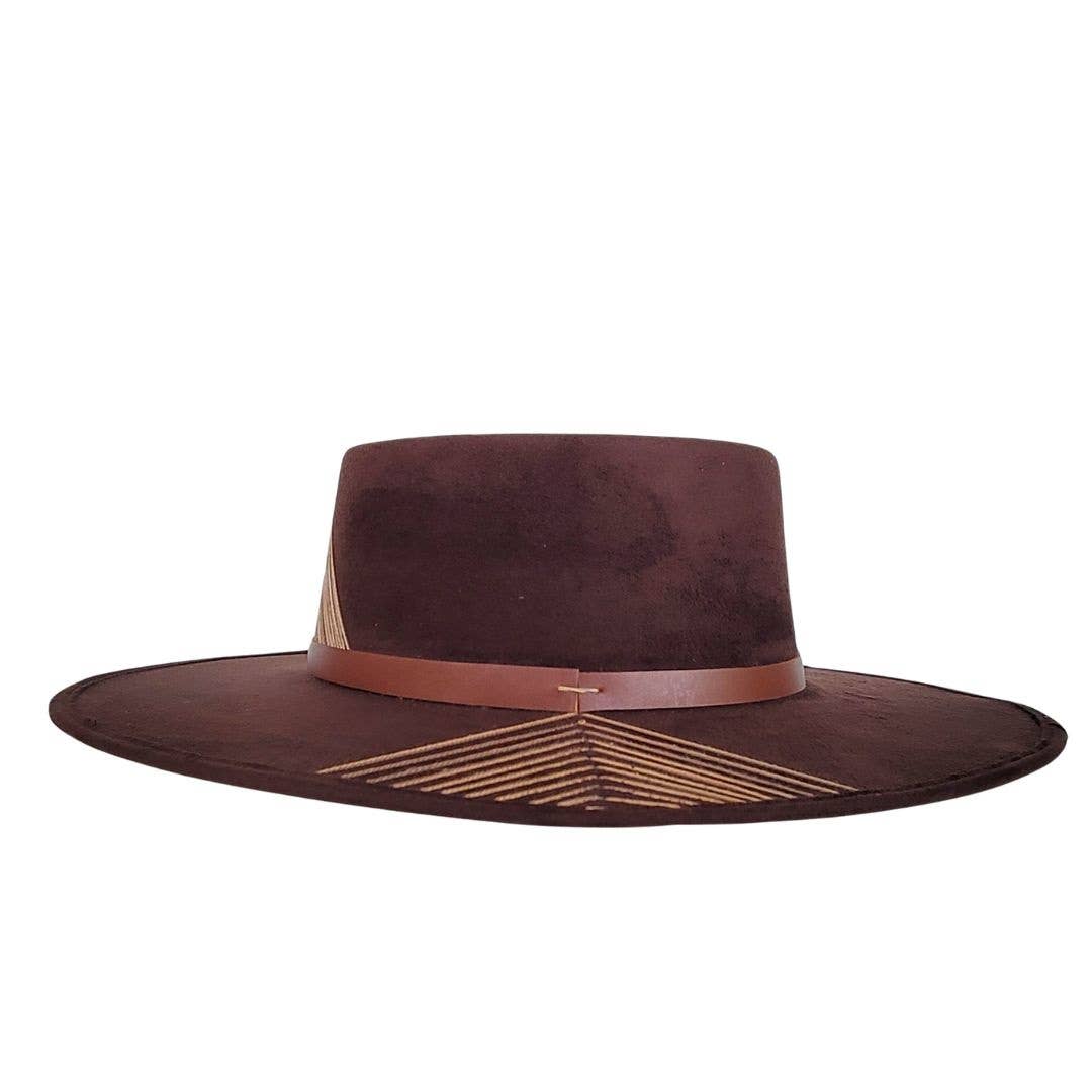 JULIUS Gambler Crown Hat : Brown / M/L - The Collective Park City