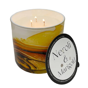 JUMBO Neroli & Marigold 45 oz. Swirl Glass Candle - The Collective Park City