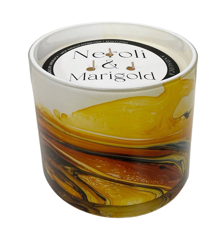 JUMBO Neroli &amp; Marigold 45 oz. Swirl Glass Candle - The Collective Park City