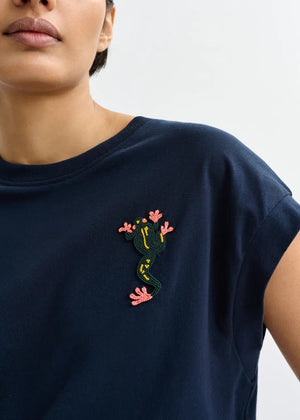 Jungala Embroidered T-Shirt - The Collective Park City