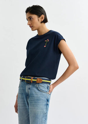Jungala Embroidered T-Shirt - The Collective Park City