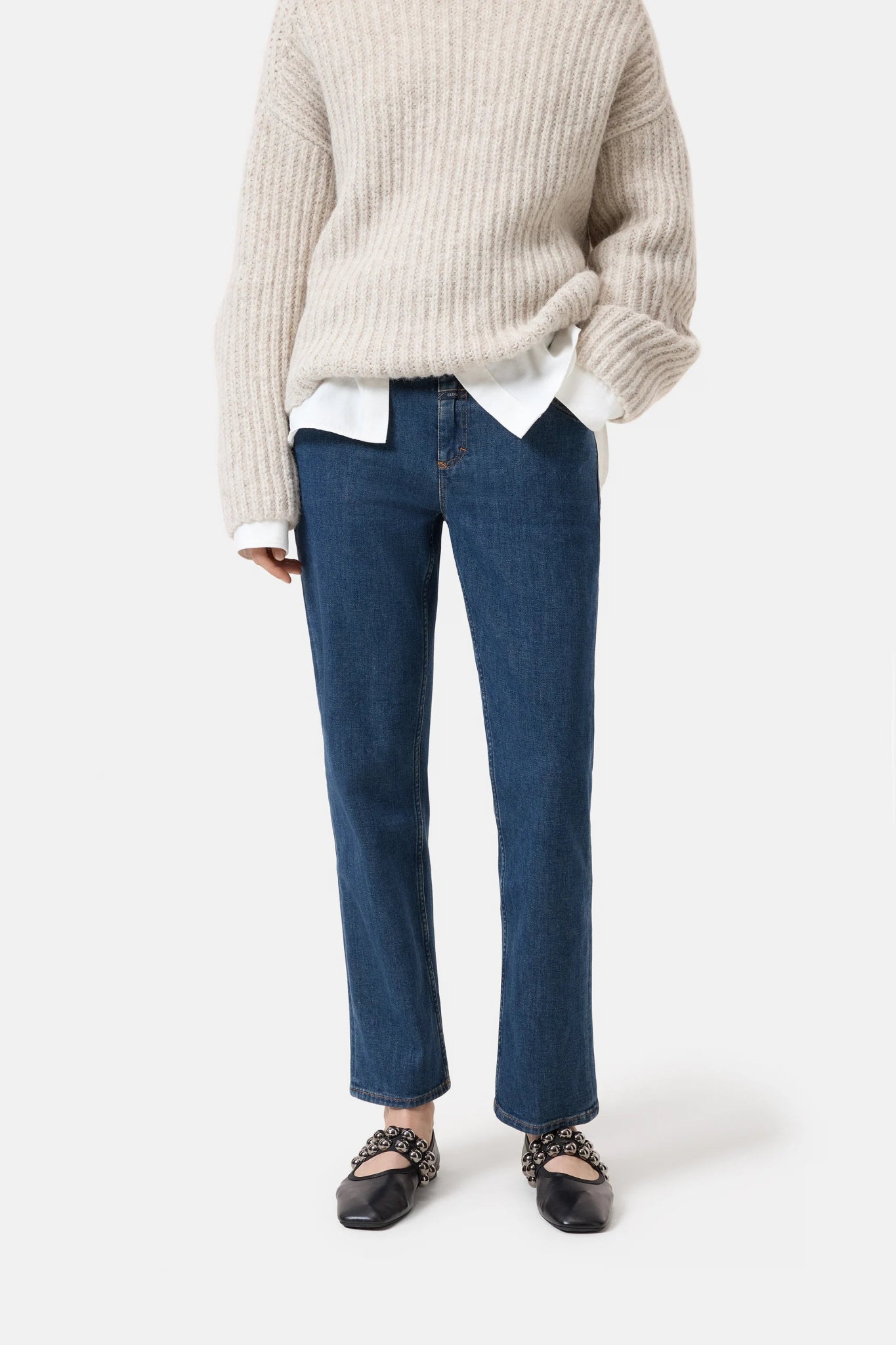 Junna Straight Leg Jean - Dark Blue - The Collective Park City