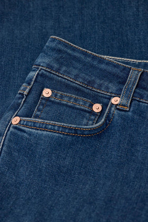 Junna Straight Leg Jean - Dark Blue - The Collective Park City