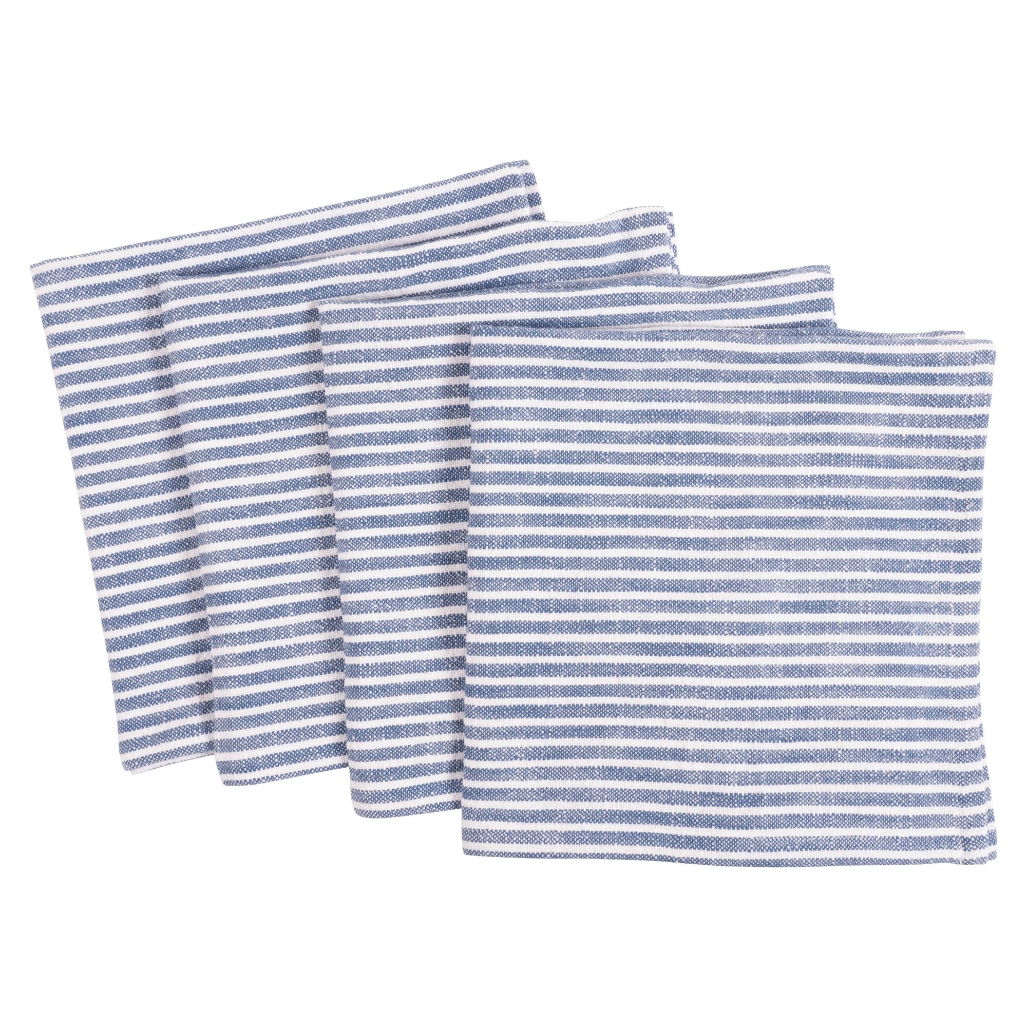 KAF Home Monaco Slubbed Cotton Dinner Napkins - Set of 4: Mineral Green - The Collective Park City