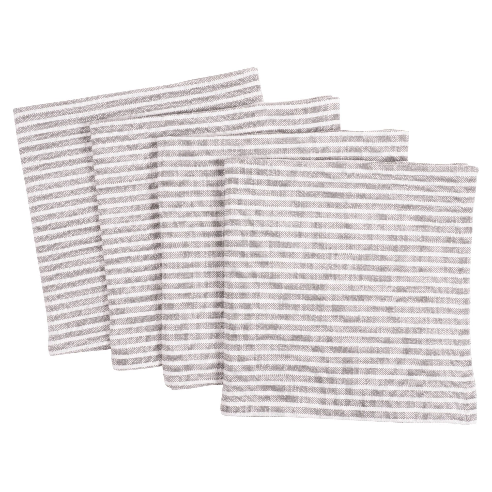 KAF Home Monaco Slubbed Cotton Dinner Napkins - Set of 4: Mineral Green - The Collective Park City