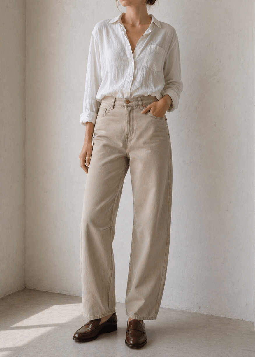 Kallie Relaxed Curve Jean - Mocha - The Collective Park City