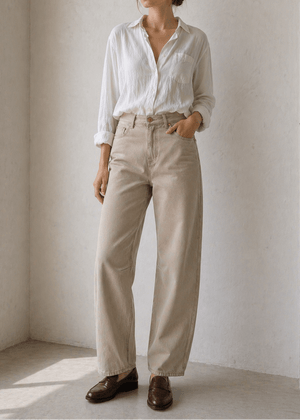 Kallie Relaxed Curve Jean - Mocha - The Collective Park City