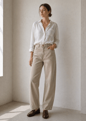 Kallie Relaxed Curve Jean - Mocha - The Collective Park City