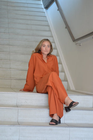 Karen Palazzo Silk Pant - The Collective Park City