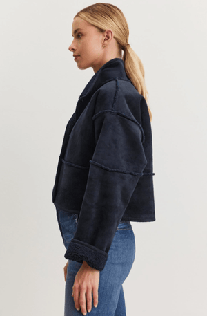 Kelly Luxe Sherpa Reversible Coat - The Collective Park City