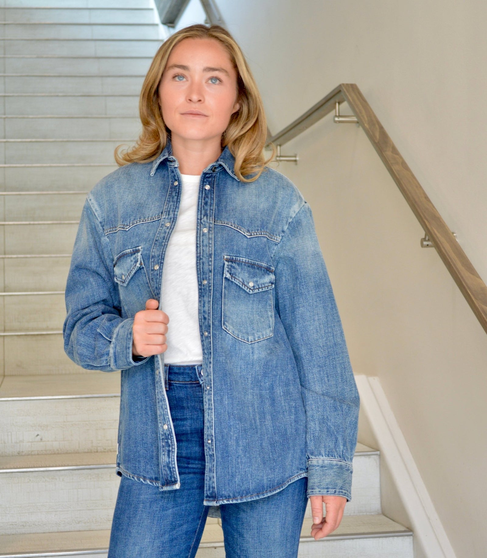 Ketty Denim Overshirt - The Collective Park City
