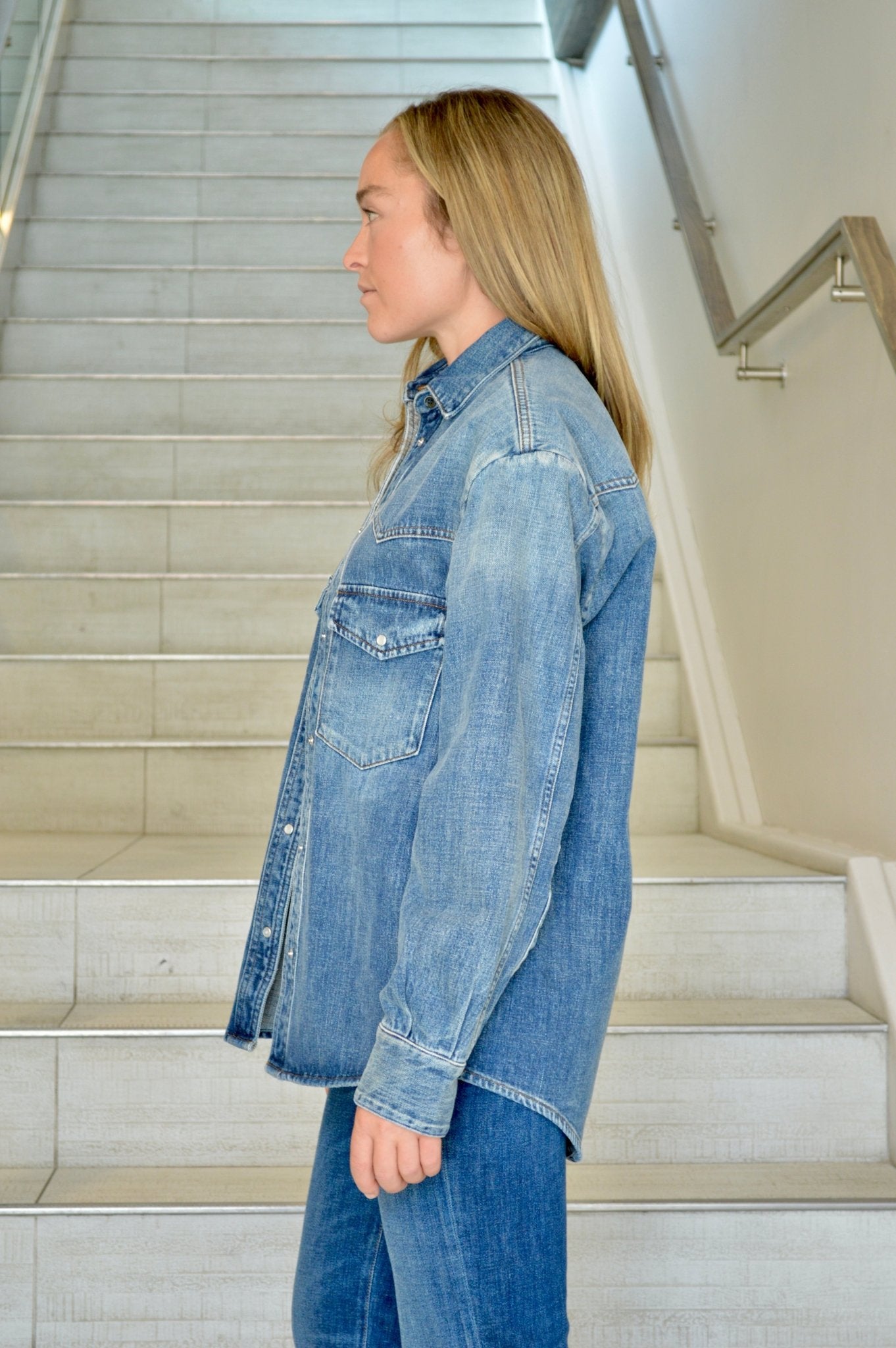 Ketty Denim Overshirt - The Collective Park City