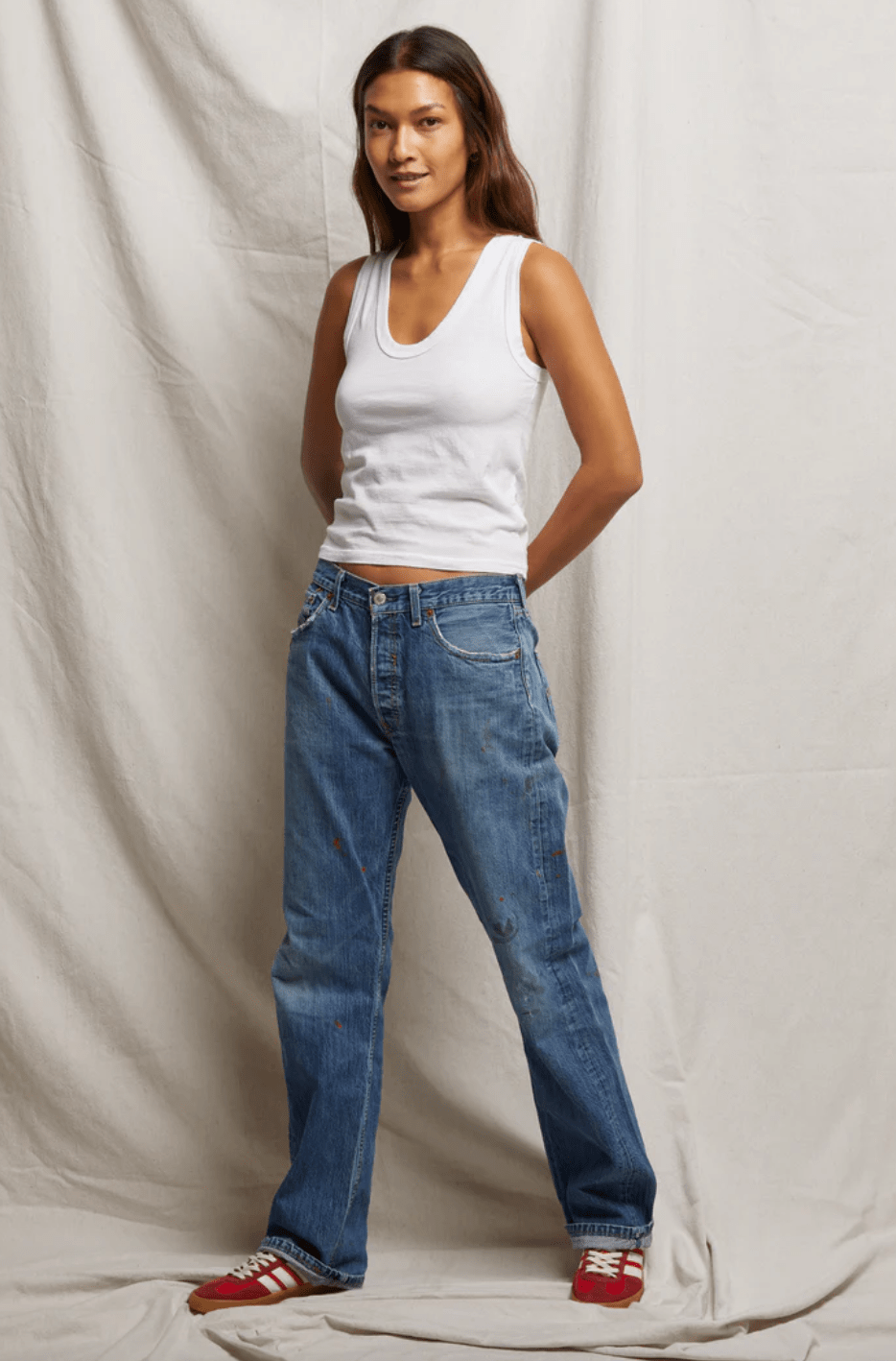 khara U - Neck Tank Top - White - The Collective Park City