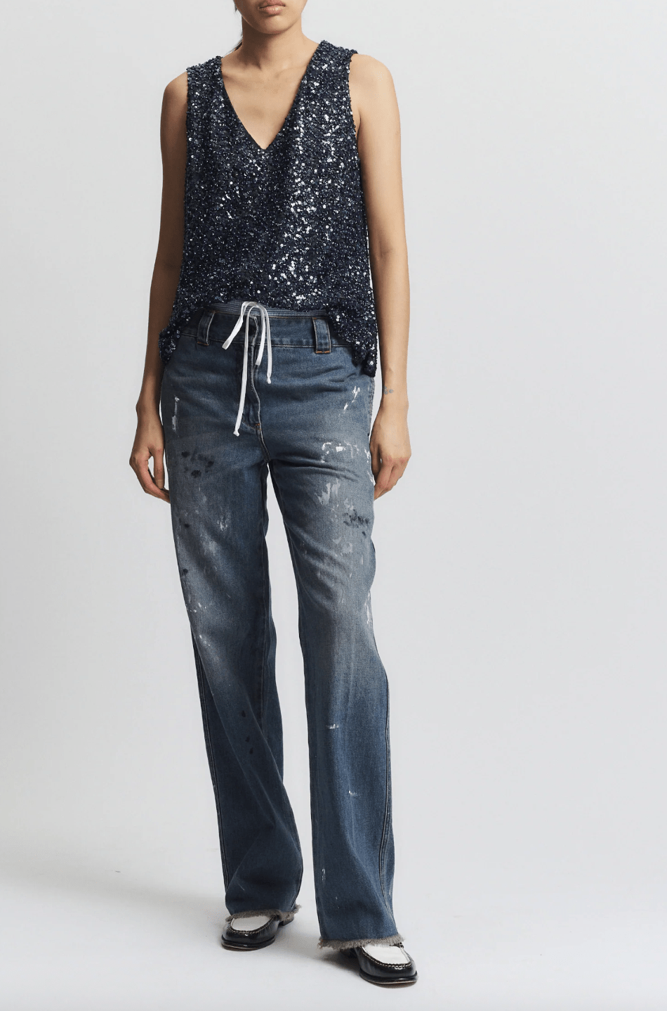 Kinley Beaded Top - The Collective Park City