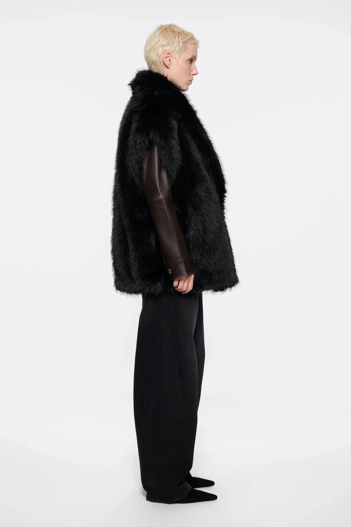 Kinley Faux Fur Vest - The Collective Park City