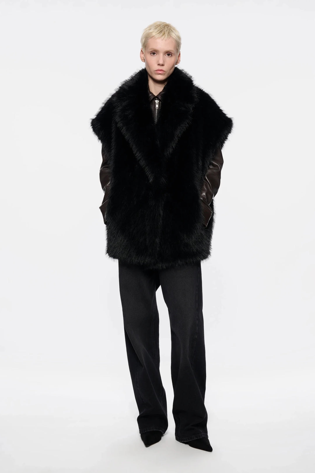 Kinley Faux Fur Vest - The Collective Park City