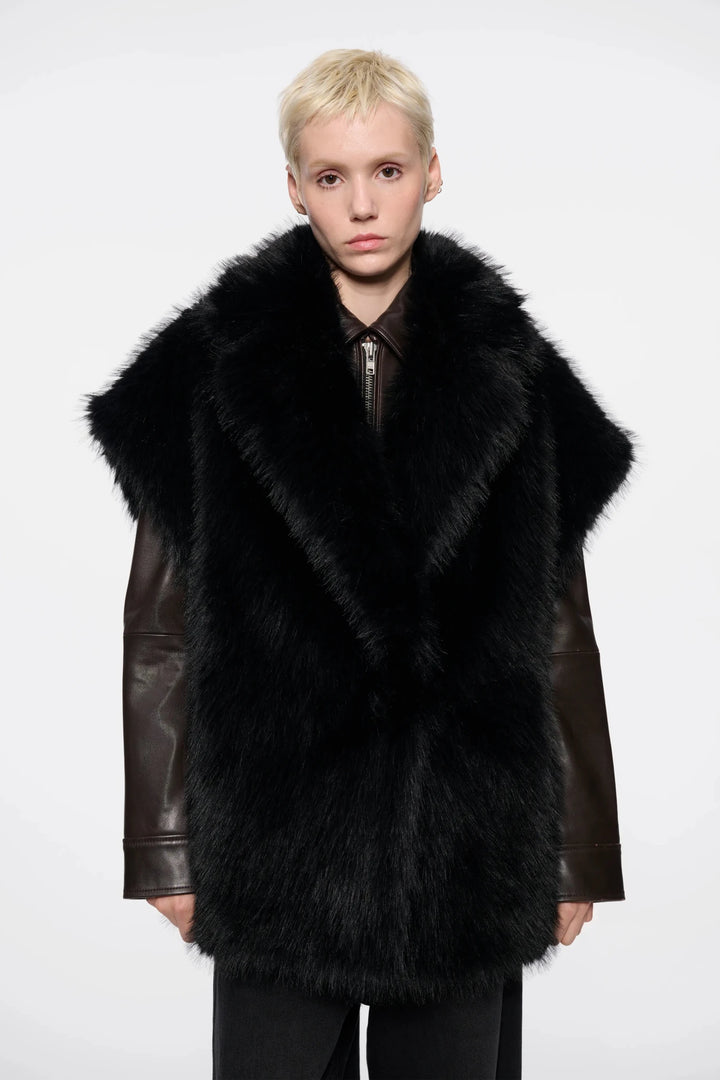 Kinley Faux Fur Vest - The Collective Park City