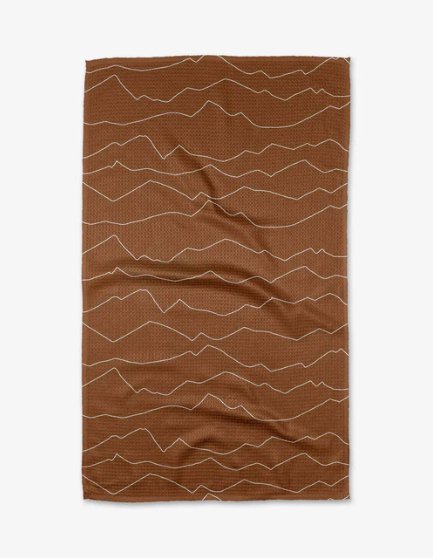 Kitchen Tea Towel - Lined Mountains - The Collective Park City