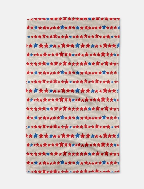 Kitchen Tea Towel - Starry Stripes - The Collective Park City