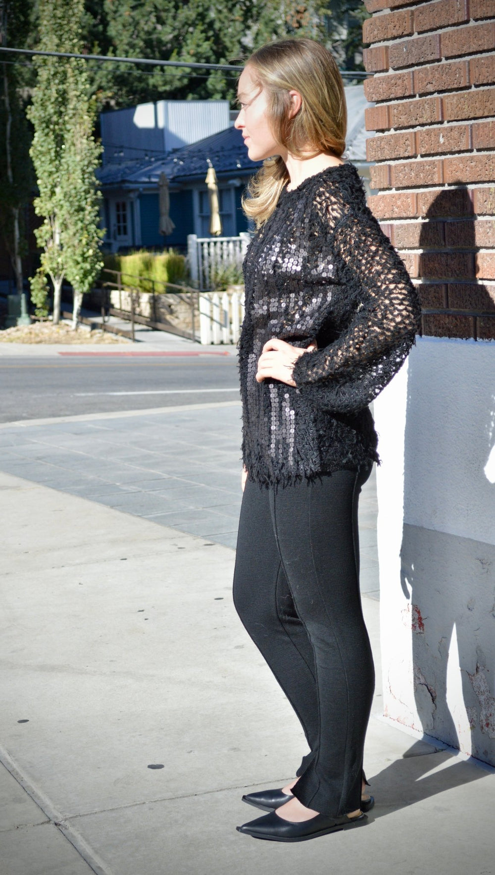 Knit & Sequin Sweater - The Collective Park City