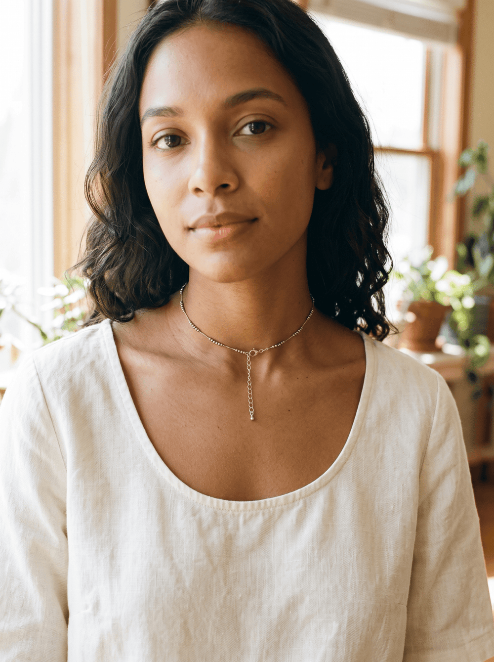 Knotted Pyrite Choker Necklace - The Collective Park City