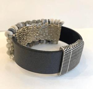 Labradorite, Opal, S/S, Leather Bracelet - The Collective Park City