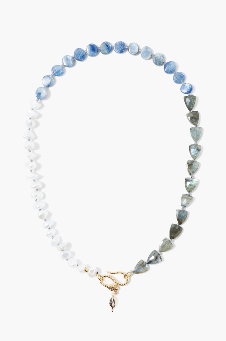 Labradorite - Pearl Necklace - The Collective Park City