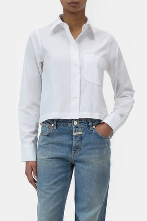 Lace Detail Button - Down Shirt - The Collective Park City