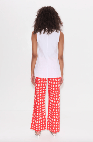Lacy Poplin Tie Top - The Collective Park City