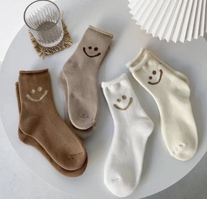 Ladies Smiley Bamboo/Cotton Socks - The Collective Park City