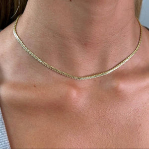 Lainey Two - Tone Chain Necklace - The Collective Park City