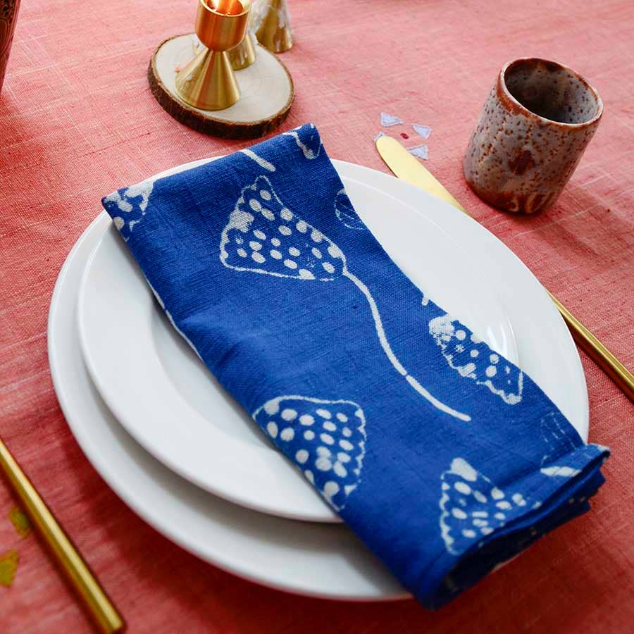 Lana Hand Printed Napkins - Set/4 - The Collective Park City