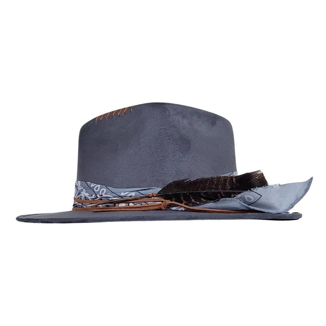 LANTHE Diamond Crown Grey Hat - The Collective Park City