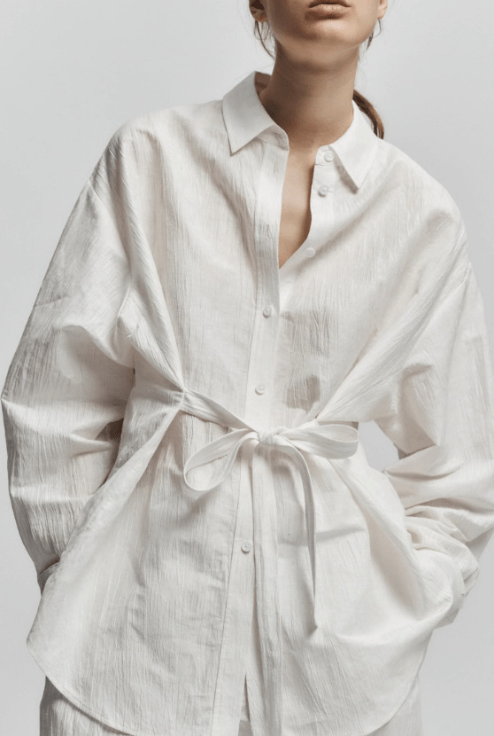 Lara Linen Crinkle Blouse - The Collective Park City