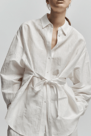 Lara Linen Crinkle Blouse - The Collective Park City