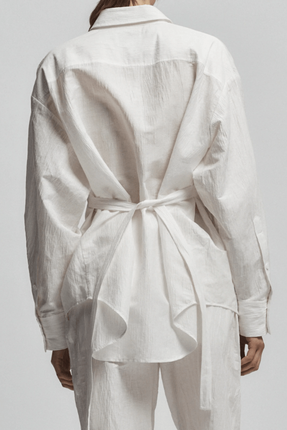 Lara Linen Crinkle Blouse - The Collective Park City