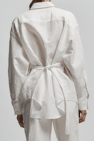 Lara Linen Crinkle Blouse - The Collective Park City