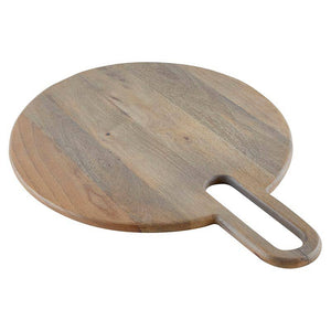 Large Round Board With Cut Out Handle - Grey Finish - The Collective Park City