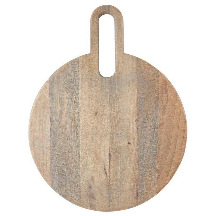 Large Round Board With Cut Out Handle - Grey Finish - The Collective Park City