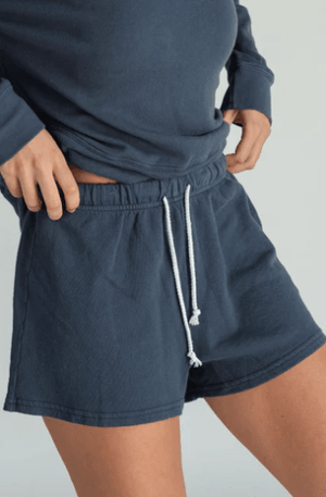 Layla French Terry Sweat Short - Night - The Collective Park City