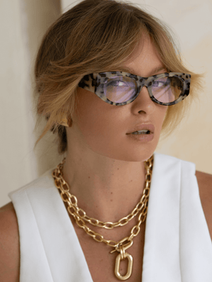 Layla Reader Eyeglasses : Gray Tortoise - The Collective Park City