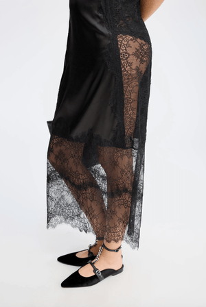 Lazo Lace Slip Dress - The Collective Park City