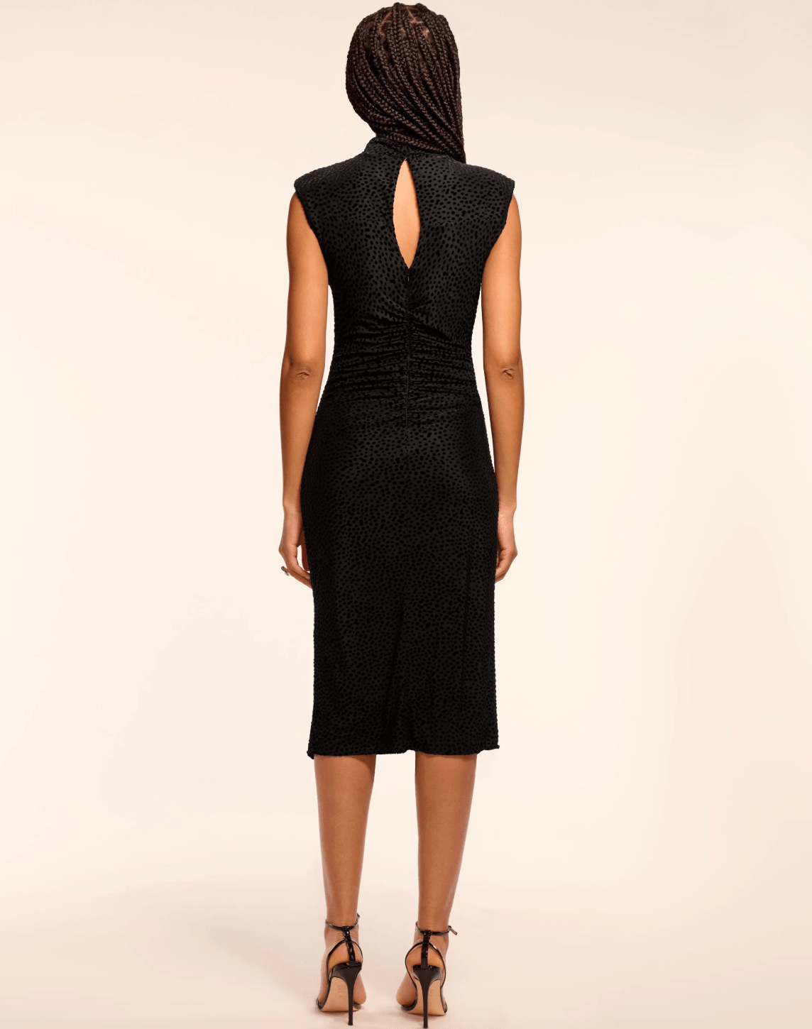 Lee Velvet Burnout Midi Dress - The Collective Park City
